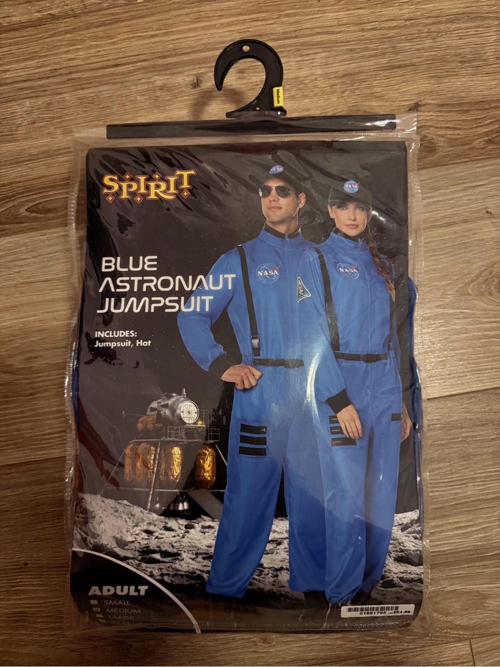 Spirit Blue Astronaut Jumpsuit Costume - Blue (Unisex)